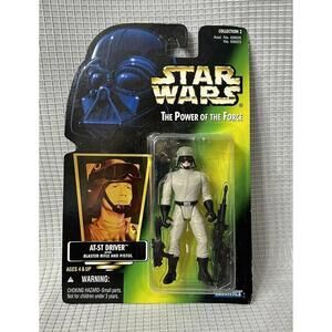 Kenner Star Wars Power Of The Force - At-St Driver With Blaster Pistol NIP